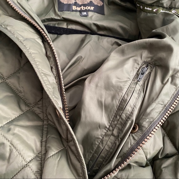 NEW! Barbour Olive Burne Quilt Jacket - Picture 10 of 11